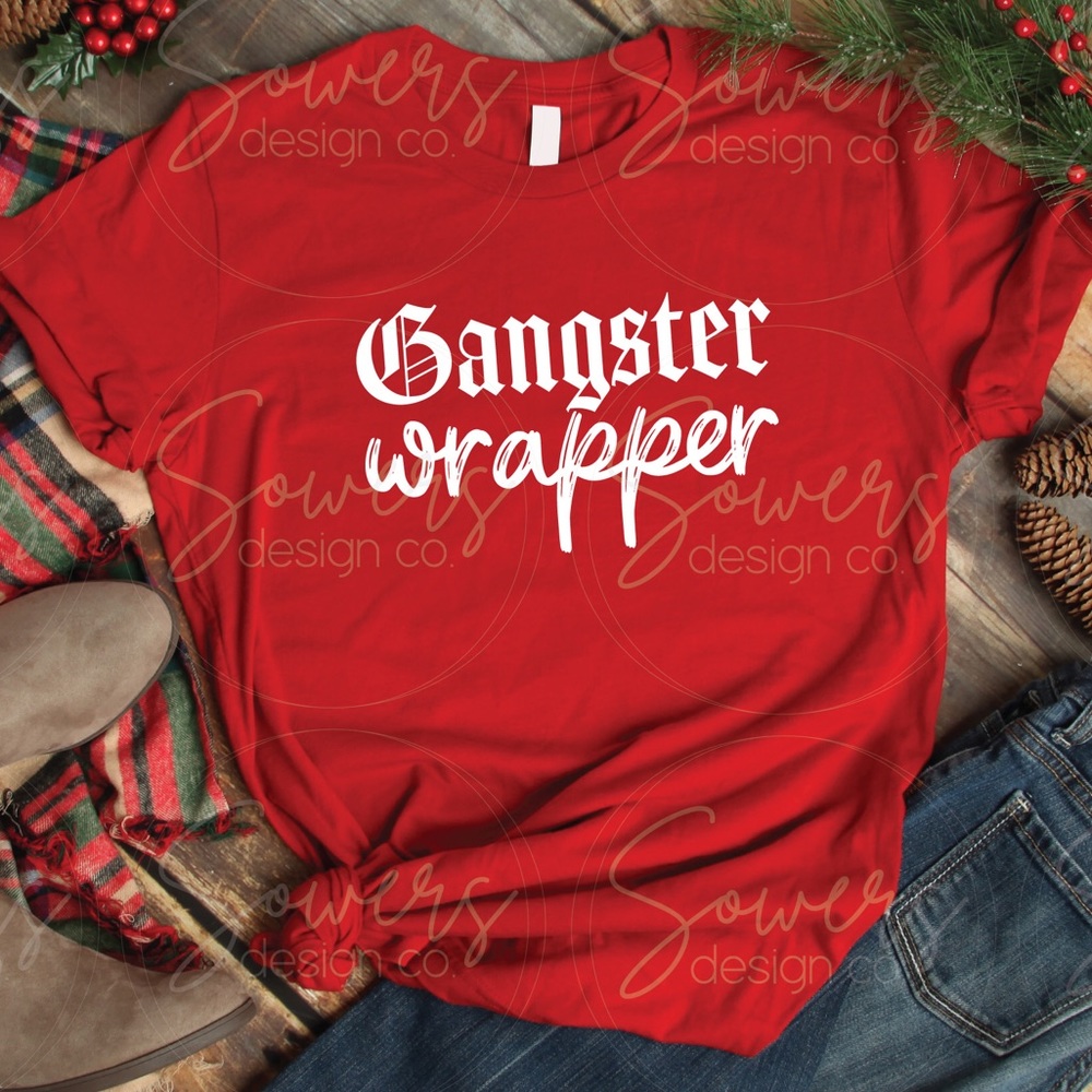 Christmas | Gangster Wrapper | Graphic Tee | Women's